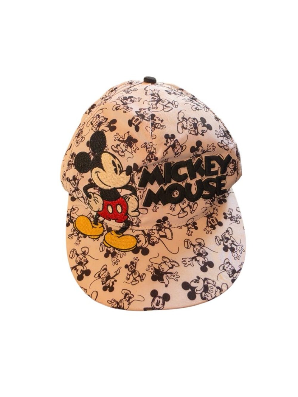 Disney Parks Mickey Mouse All Over Print Snapback Hat Adult 57-60cm...